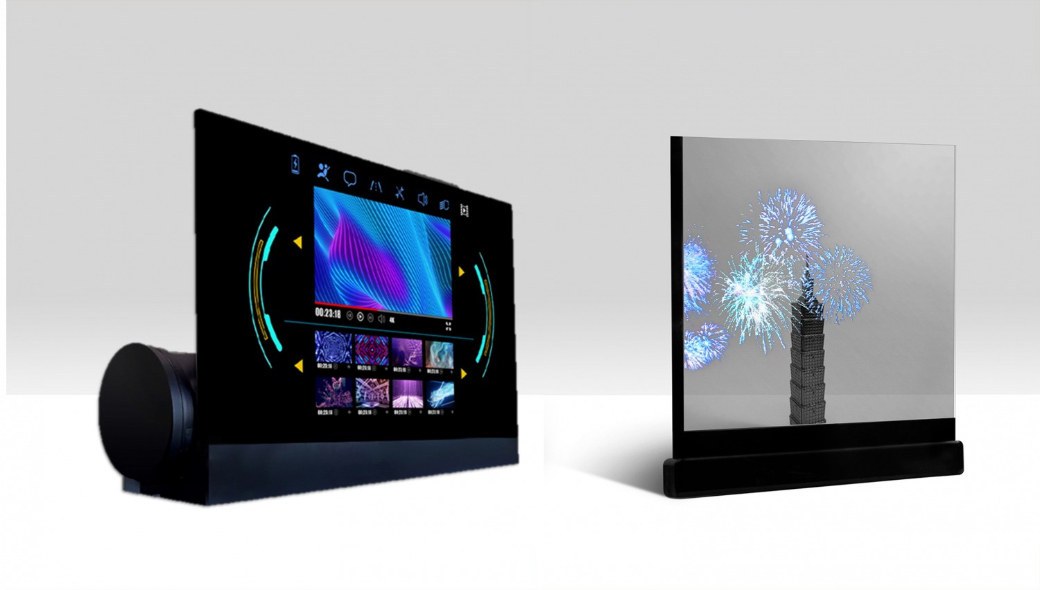 可卷式、折迭性、高透明